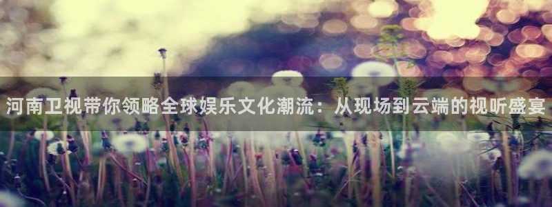 袋鼠体育直播在线观看：河南卫视带你领略全球娱乐文化潮流：从现场到云端的视听盛宴